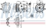 NISSENS Компрессор, кондиционер 89053