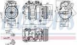 NISSENS Компрессор, кондиционер 890628