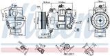 NISSENS Kompressor, klimatanläggning 890632