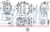 NISSENS Компрессор, кондиционер 890637