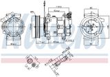 NISSENS Kompressor, klimatanläggning 89064