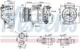 NISSENS Kompressor, klimatanläggning 890653