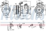 NISSENS Kompressor, klimatanläggning 890662