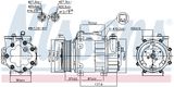 NISSENS Kompressor, klimatanläggning 890699
