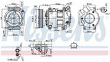 NISSENS Kompressor, klimatanläggning 890742