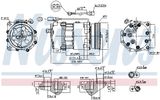 NISSENS Kompressor, klimatanläggning 890761