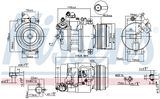 NISSENS Kompressor, klimatanläggning 89080