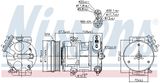 NISSENS Kompressor, klimatanläggning 89100