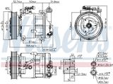 NISSENS Kompressor, klimatanläggning 89120