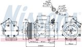NISSENS Компрессор, кондиционер 89128