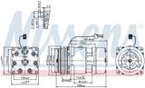 NISSENS Компрессор, кондиционер 89141
