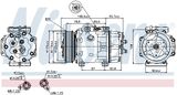 NISSENS Компрессор, кондиционер 89143
