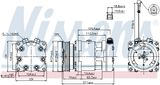 NISSENS Kompressor, klimatanläggning 89177