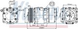 NISSENS Kompressor, klimatanläggning 89195