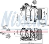 NISSENS Kompressor,kliimaseade 89199