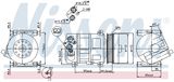 NISSENS Kompressor, klimatanläggning 89202