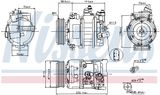 NISSENS Kompressor, klimatanläggning 89211
