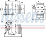 NISSENS Kompressor, klimatanläggning 89230
