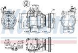 NISSENS Kompressor, klimatanläggning 89264
