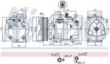 NISSENS Kompressor, klimatanläggning 89311