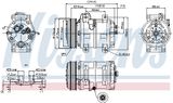 NISSENS Kompressor, klimatanläggning 89317