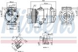 NISSENS Kompressor, klimatanläggning 89323