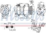 NISSENS Kompressor, klimatanläggning 89327