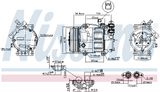 NISSENS Компрессор, кондиционер 89336