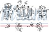 NISSENS Kompressor, klimatanläggning 89350