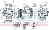 NISSENS Kompressor, klimatanläggning 89362