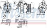 NISSENS Kompressor,kliimaseade 89371