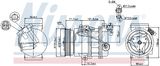 NISSENS Kompressor, klimatanläggning 89386