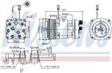 NISSENS Kompressor, klimatanläggning 89410