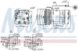 NISSENS Kompressor, klimatanläggning 89411