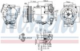 NISSENS Kompressor, klimatanläggning 89425