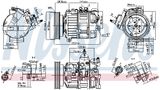 NISSENS Kompressor, klimatanläggning 89463