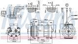 NISSENS Kompressor, klimatanläggning 89469