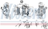 NISSENS Kompressor,kliimaseade 89554