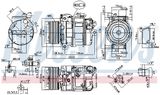 NISSENS Kompressor, klimatanläggning 89595
