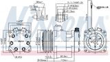 NISSENS Kompressor, klimatanläggning 89610