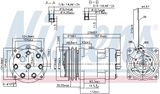NISSENS Kompressor, klimatanläggning 89636