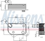 NISSENS Oljekylare, motor 90711
