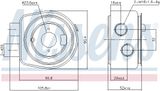 NISSENS Eļļas radiators, Motoreļļa 90986