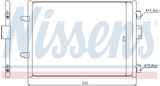 NISSENS Конденсатор, кондиционер 94656