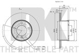 NK Тормозной диск 203315