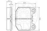 OPTIMAL Комплект тормозных колодок, дисковый тормоз 9164