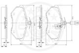 OPTIMAL Комплект тормозных колодок, дисковый тормоз 9338