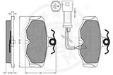 OPTIMAL Комплект тормозных колодок, дисковый тормоз 9422