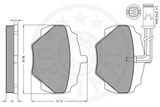 OPTIMAL Комплект тормозных колодок, дисковый тормоз 9449