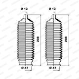 MOOG Bälgsats, styrsystem K150168